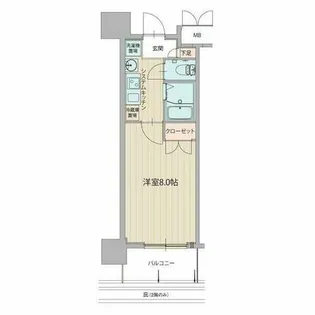 パルティール原駅前【4階】の間取り