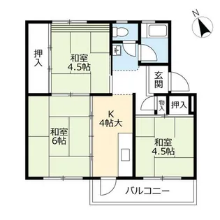 UR徳力【0640202号室】の間取り