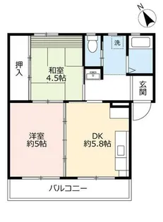 UR東豊中第二【1360404号室】の間取り