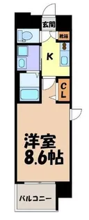 パルティール浅間町【6階】の間取り