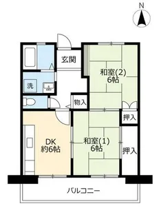 URアルビス池田【1020302号室】の間取り