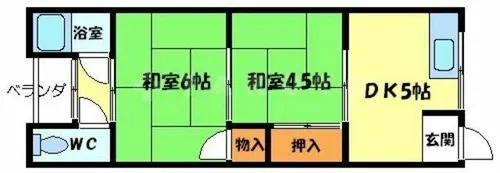 第2津中文化【1階】の間取り