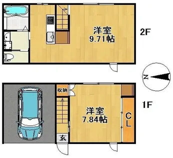 regalo合川【1階】の間取り