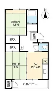 UR花山東【0110202号室】の間取り