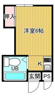 若竹マンション【2階】の間取り