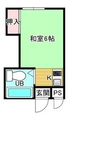 若竹マンション【1階】の間取り
