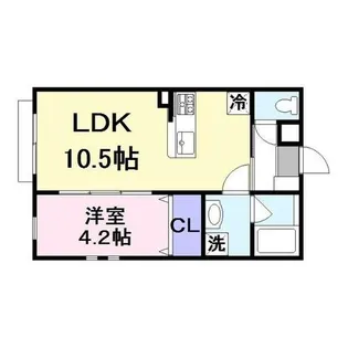 エマイユ鴻池【1階】の間取り