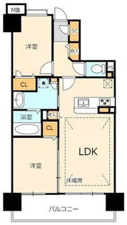ウェスタ久留米けやき通り 弐番館【902号室】の間取り