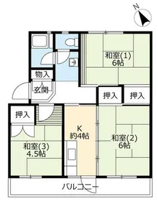 3Kの間取り画像