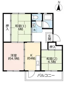 UR鶴山台【0120405号室】の間取り