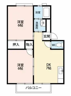 エタニティーPartⅠ【201号室】の間取り