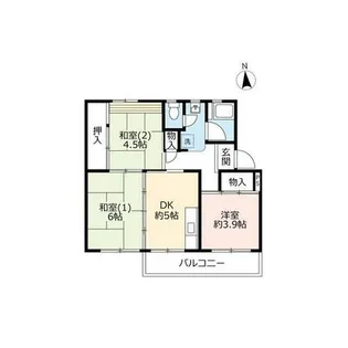 UR中登美第三【C130206号室】の間取り