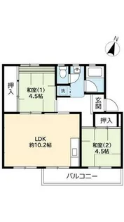 UR中登美第三【C140504号室】の間取り
