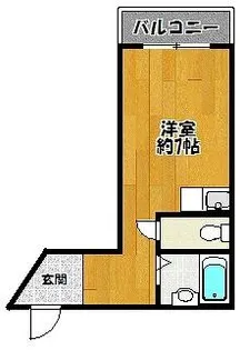 三田ハウス【206A号室】の間取り