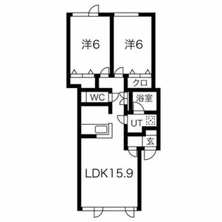 アムール43【1階】の間取り