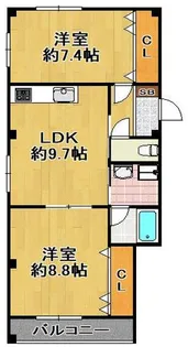 ソリッドウエーブ【3階】の間取り