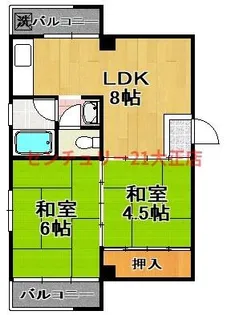 新栄プロパティー大正【4階】の間取り