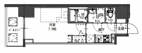 S-RESIDENCE堺筋本町Deux【10階】の間取り