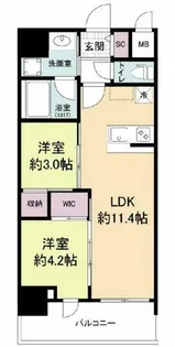 セレニテフラン梅田【11階】の間取り