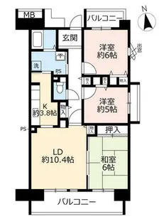 URアーバンラフレ星ヶ丘【0110501号室】の間取り