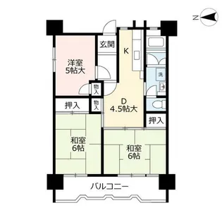 UR黄金二丁目【0010301号室】の間取り