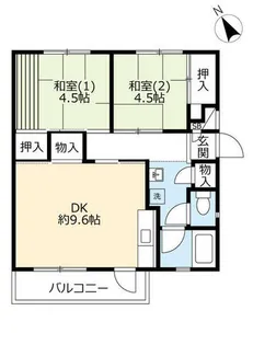 UR中登美第三【D220102号室】の間取り