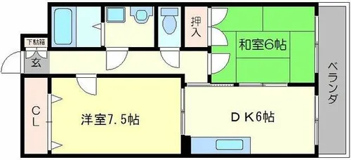 グリーンピアOMK【3階】の間取り