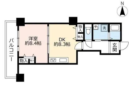 URぷららてんま【0001211号室】の間取り