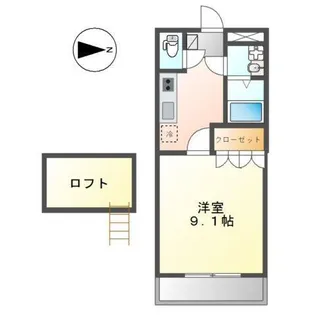 グランディール【2階】の間取り