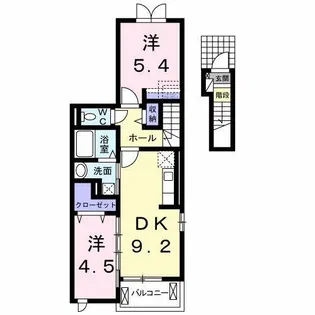 カーサパーチェ【2階】の間取り