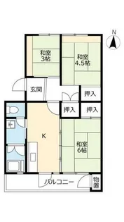 UR醍醐石田【0270401号室】の間取り