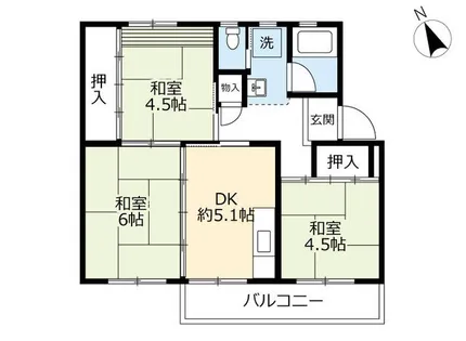 UR藤山台【3740204号室】の間取り