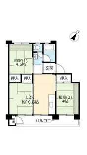 UR東豊中第二【1130402号室】の間取り