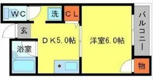 エルドラード箕面Ⅱ【3階】の間取り