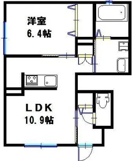 リバーエステート加古川本町【101号室】の間取り