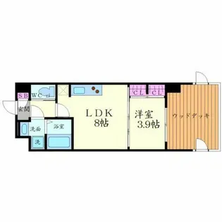 レジディア千里藤白台【1階】の間取り