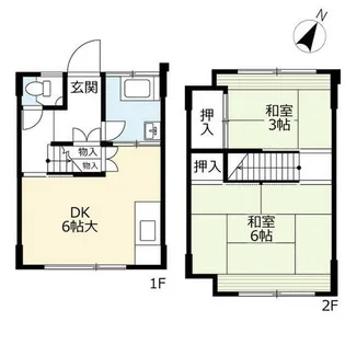 UR藤松【0020004号室】の間取り