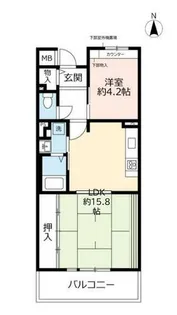 URアルビス五月ヶ丘【1090404号室】の間取り