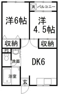 マキシム足原【303号室】の間取り