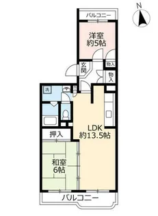UR一社東【0000412号室】の間取り