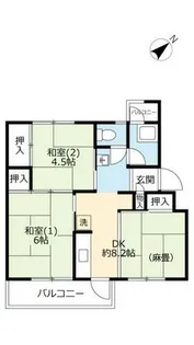 UR助松【0230304号室】の間取り