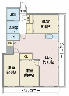 パールハイツ【305号室】の間取り