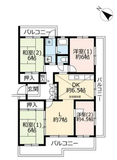 UR奈良青山【0070401号室】の間取り