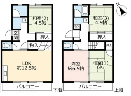 UR泉南一丘【0590303号室】の間取り