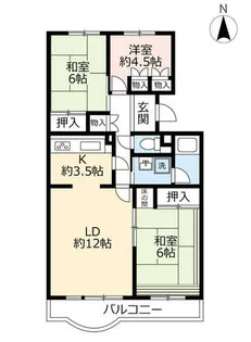 UR神宮東パークハイツ【0120402号室】の間取り