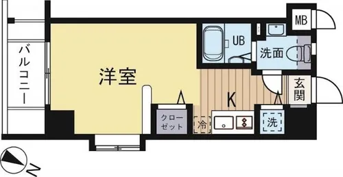 エンクレスト舞鶴【9階】の間取り