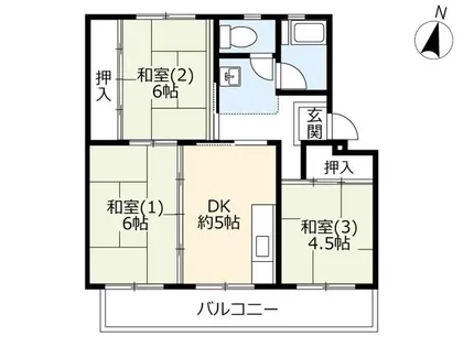 UR寝屋川【C320203号室】の間取り