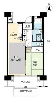 UR浜甲子園なぎさ街【0320203号室】の間取り