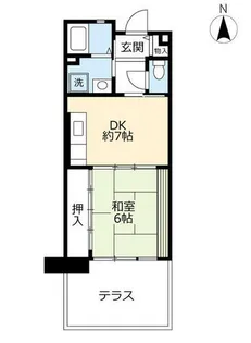 URパークタウン西武庫【0080110号室】の間取り