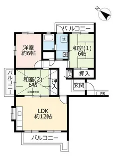 UR奈良青山【0070404号室】の間取り